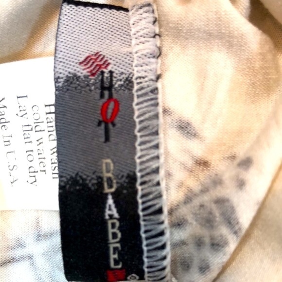 HOT BABE Made In USA Stretchy Kimono Style Split Sleeve Top Women’s Small EUC - Picture 6 of 16